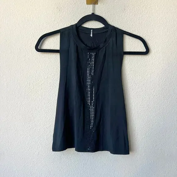 NWT NEW Ultracor Black Mini Star Stripe Tank Top Size XS - Picture 2 of 5